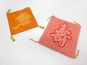 アンティーク　纐纈・綴れ帛紗2枚セット